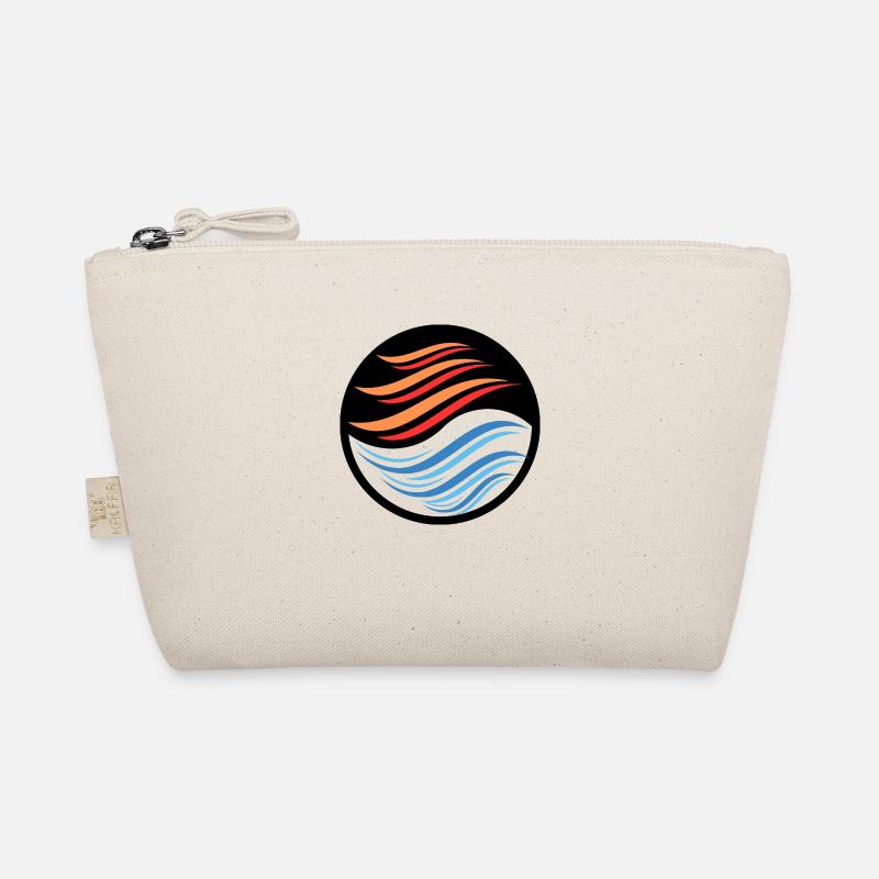 Yin & Yang Waves Bio-Täschchen