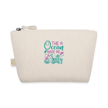 The Ocean made me salty, mermaids party fun - Organic Pouch - nature - Front