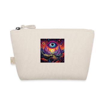 trippy surreales Auge in magischer Landschaft - Bio-Täschchen - Natur - Vorne