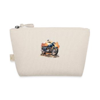 Sundown Serenity: Classic Bike in the Evening Glow - Organic Pouch - nature - Front