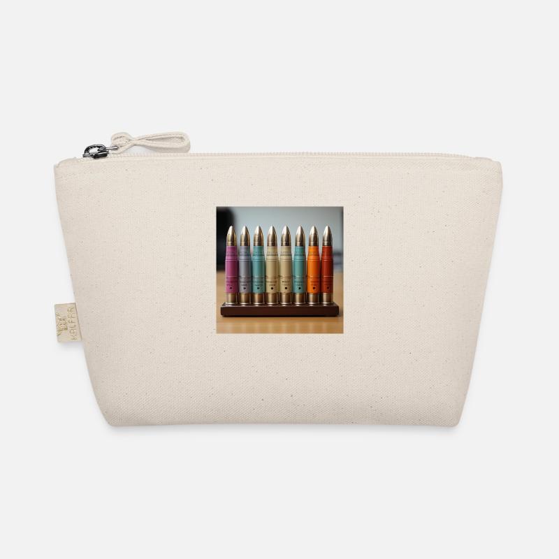 Vintage Patronen Kunst - Bio-Täschchen - Natur