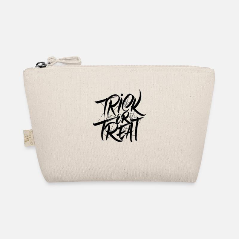 Trick or Treat black Elegance and Spiderweb Decors Organic Pouch