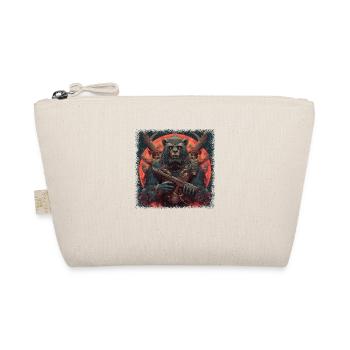 bear cool gift brown bear birthday - Bio-Täschchen - Natur - Vorne