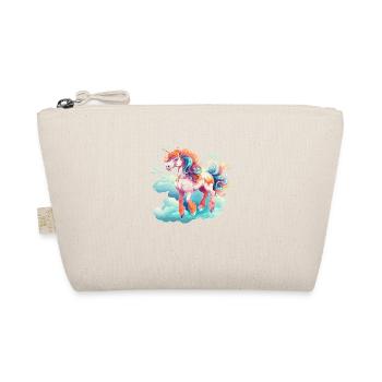schönes Einhorn - Bio-Täschchen - Natur - Vorne