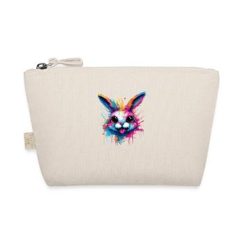 bunter Hase - Bio-Täschchen - Natur - Vorne