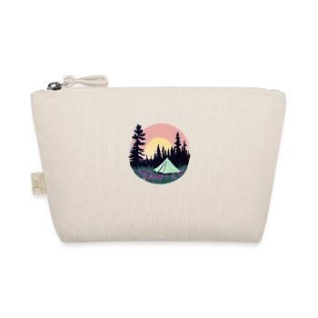 Camping Caravan Camp Gift Tents Motorhome - Organic Pouch - nature - Front
