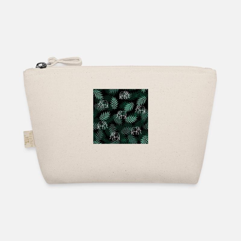 Elefanten-Muster Elephant Pattern Organic Pouch