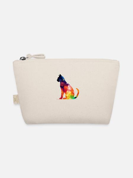 Ako die bunte Katze - Bio-Täschchen - Natur