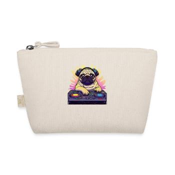 Pug Dog DJ Gift Idea - DJ Dog - Trousse biologique - nature - Devant