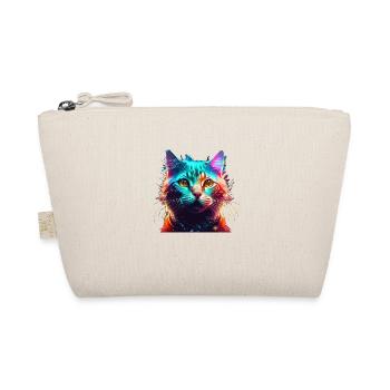 Cat Colorful - Organic Pouch - nature - Front