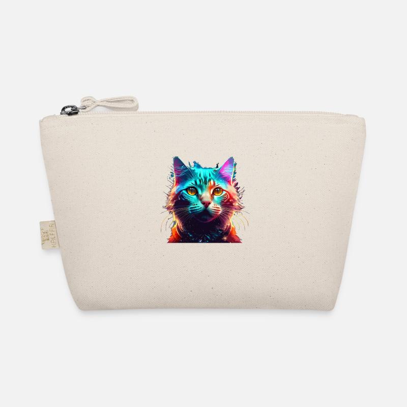 Cat Colorful Organic Pouch