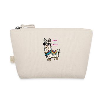 Llama need no Drama Geschenk - Bio-Täschchen - Natur - Vorne