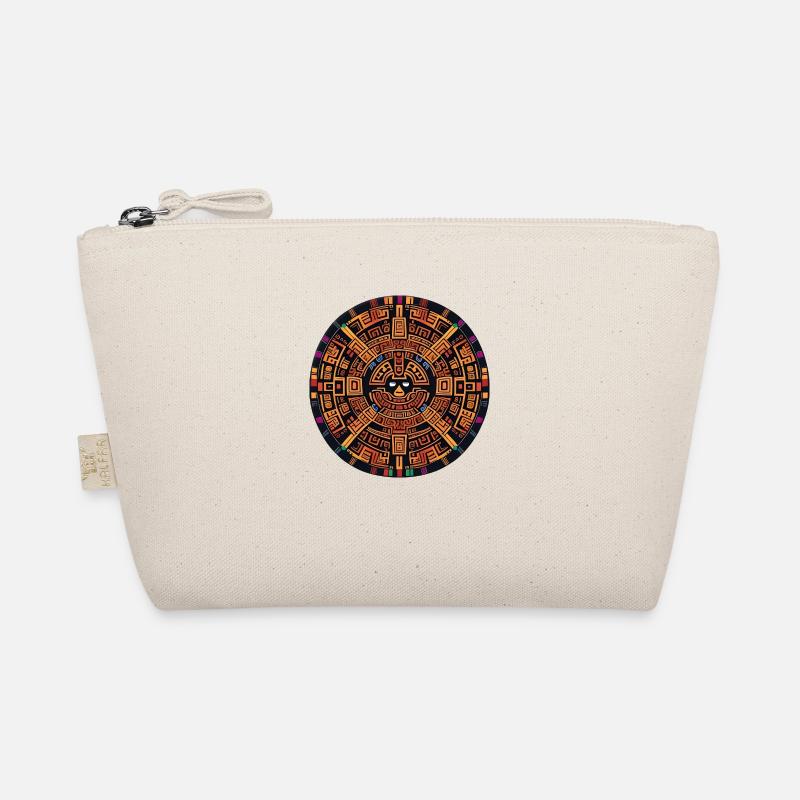 Maya Indian Aztec Design Organic Pouch