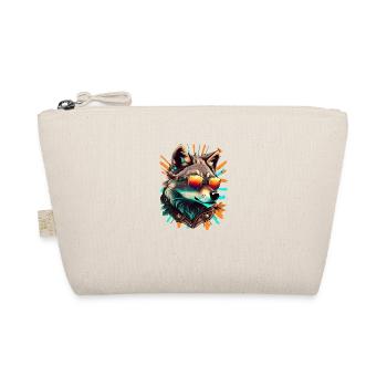 cool wolf - Organic Pouch - nature - Front