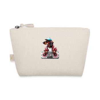 Dachshund Hund Musik Hundehalter Dackelwelpe Hunde - Bio-Täschchen - Natur - Vorne