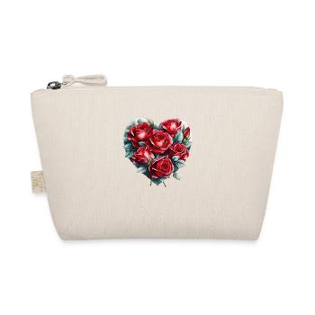 Love Engagement Mother's Day Valentine's Day Wedding - Organic Pouch - nature - Front