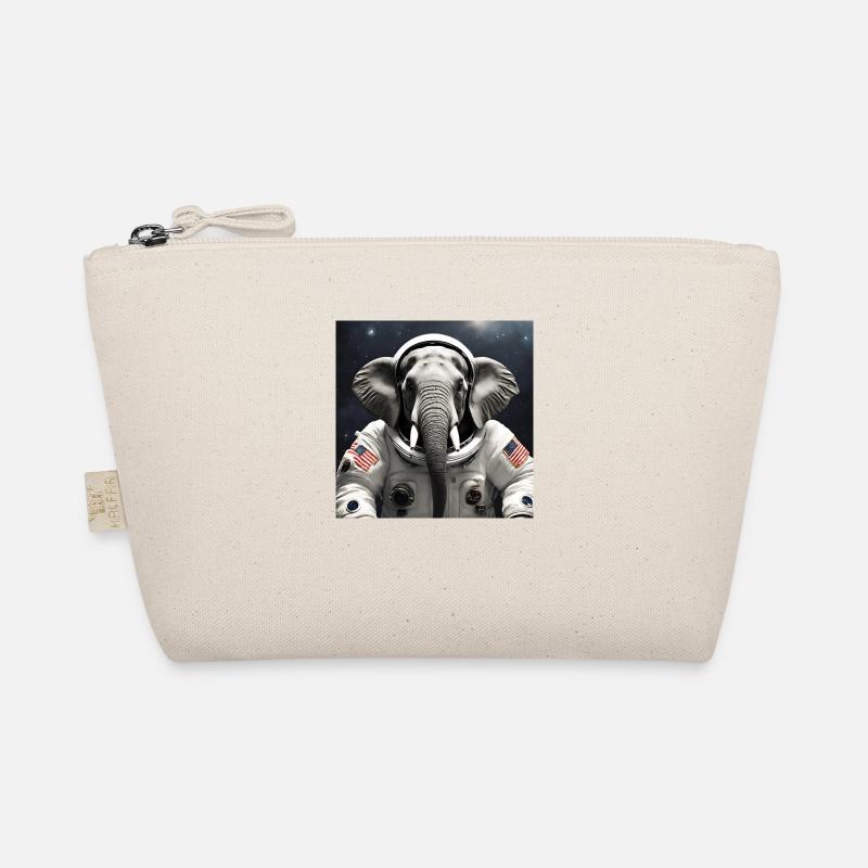 Elephant in astronaut suit Organic Pouch