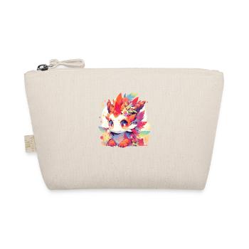 00332 kawaii FireDragonLicorne - Trousse biologique - nature - Devant