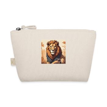 Stay Fearless - Löwen Design - Bio-Täschchen - Natur - Vorne