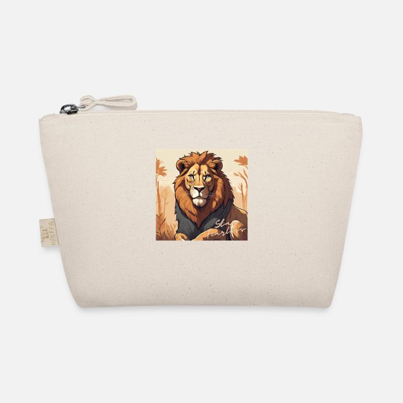 Stay Fearless - Löwen Design - Bio-Täschchen - Natur