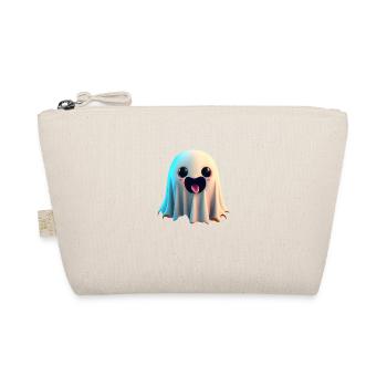 Joyeux Halloween mignon fantôme langue effrayante drôle - Trousse biologique - nature - Devant