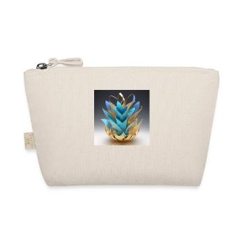 Blumenvase Origami-Stil - Bio-Täschchen - Natur - Vorne