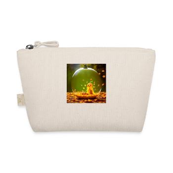 Halloween Pumpkin Ghost - Organic Pouch - nature - Front