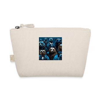 Pattern d'ours style néon fluo - Trousse biologique - nature - Devant