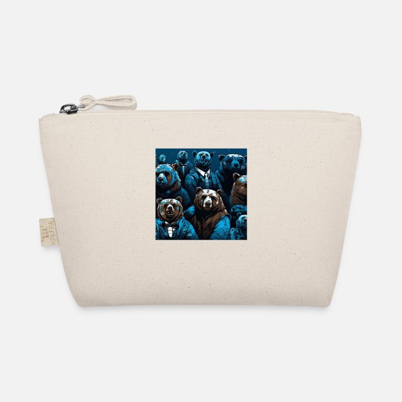 Pattern d'ours style néon fluo - Trousse biologique - nature