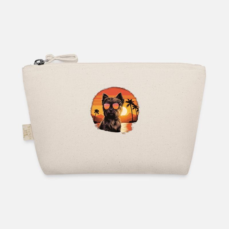 Yorkshire Terrier mit Sonnenbrille - Bio-Täschchen - Natur