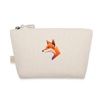 Fox Head Low Poly Logo Design - Organic Pouch - nature - Front