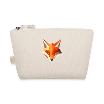 Fox Head Low Poly Logo Design - Organic Pouch - nature - Front