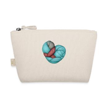 Knitting, tailor, seamstress, crochet, knitter - Organic Pouch - nature - Front