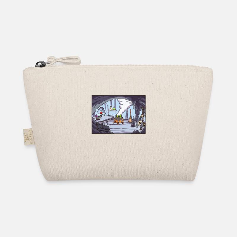 Cartoon Witch Cave Background Organic Pouch