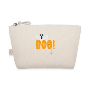 Boo I Gespenst I Halloween I Oktober I gruselig - Bio-Täschchen - Natur - Vorne