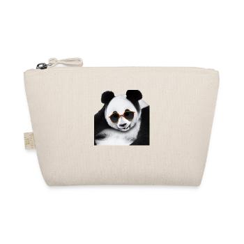 Panda hanging - Bio-Täschchen - Natur - Vorne