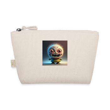 Joyeux Halloween mignon monstre langue de plaisir effrayant - Trousse biologique - nature - Devant