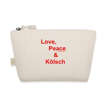 DaBeat´s: Love, Peace & Kölsch - Bio-Täschchen - Natur - Vorne