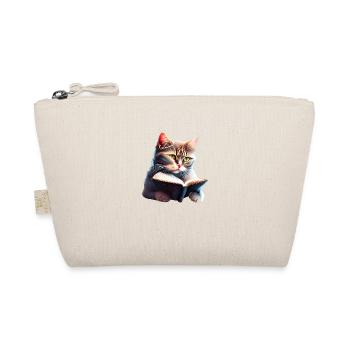 Cat Books Hangover Book Kitten Reading Domestic Cat - Organic Pouch - nature - Front