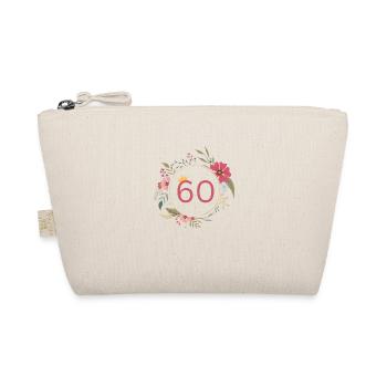 Number 60, Cute wreath of flowers - Organic Pouch - nature - Front