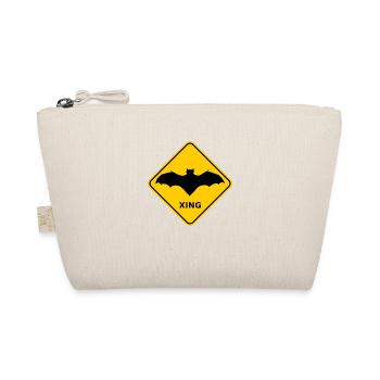 Warnschild "Wildwechsel Fledermäuse / Bats Xing" - Bio-Täschchen - Natur - Vorne