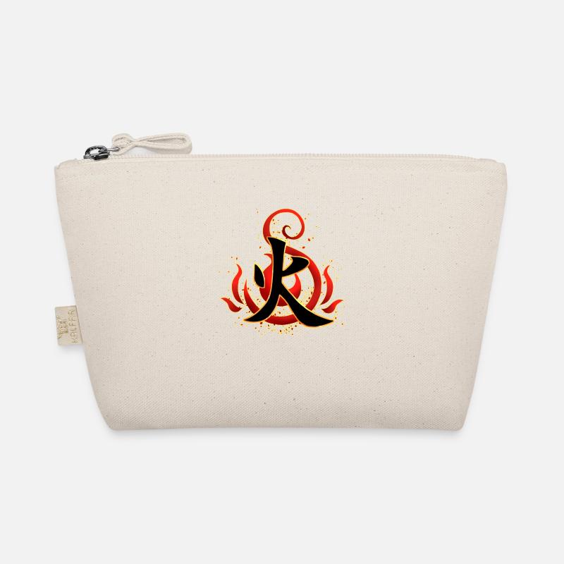 Fire Kanji - Organic Pouch - nature