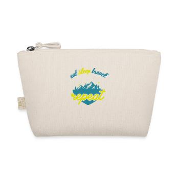Eat Sleep Travel Repeat - Organic Pouch - nature - Front