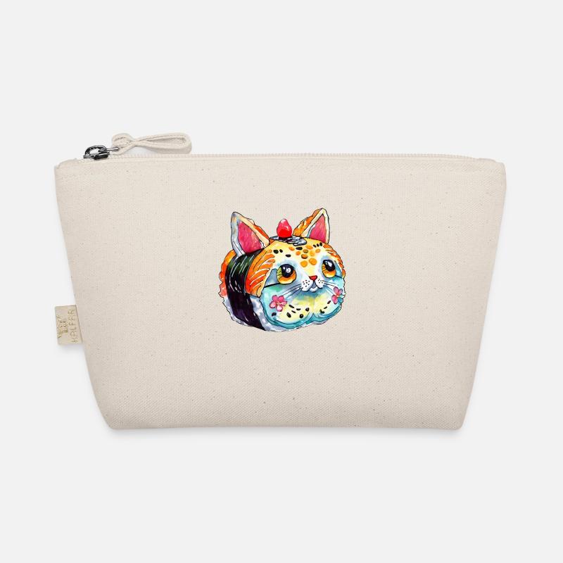 Sushi-Katze - Bio-Täschchen - Natur