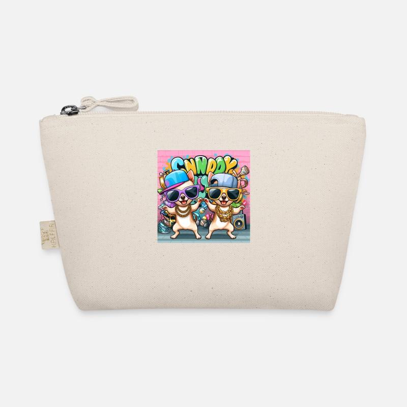 Hip Hop Chihuahuas Candy Style Sonnenbrille Comic - Bio-Täschchen - Natur