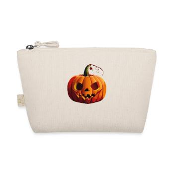 Spooky Horror Pumpkin Head: Pumpkin Monster - Organic Pouch - nature - Front