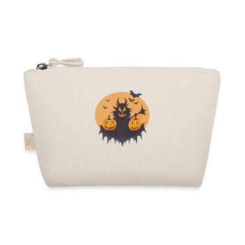 Halloween Devil Spectacle on a Scary Night - Organic Pouch - nature - Front