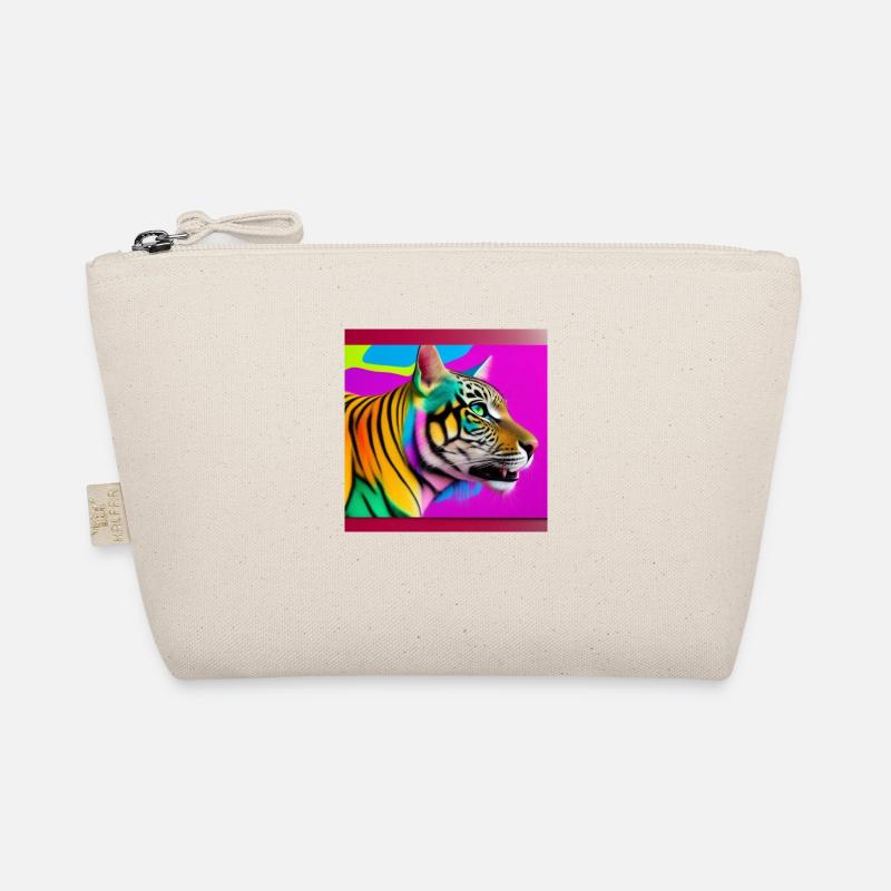 Tiger Farbig Bio-Täschchen