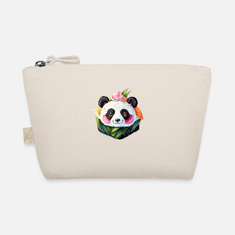 Sushi-Panda - Bio-Täschchen - Natur