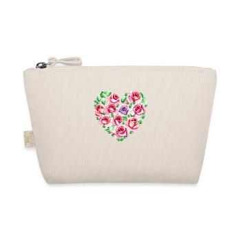 Valentine's Day Love Engagement Mother's Day Wedding - Organic Pouch - nature - Front